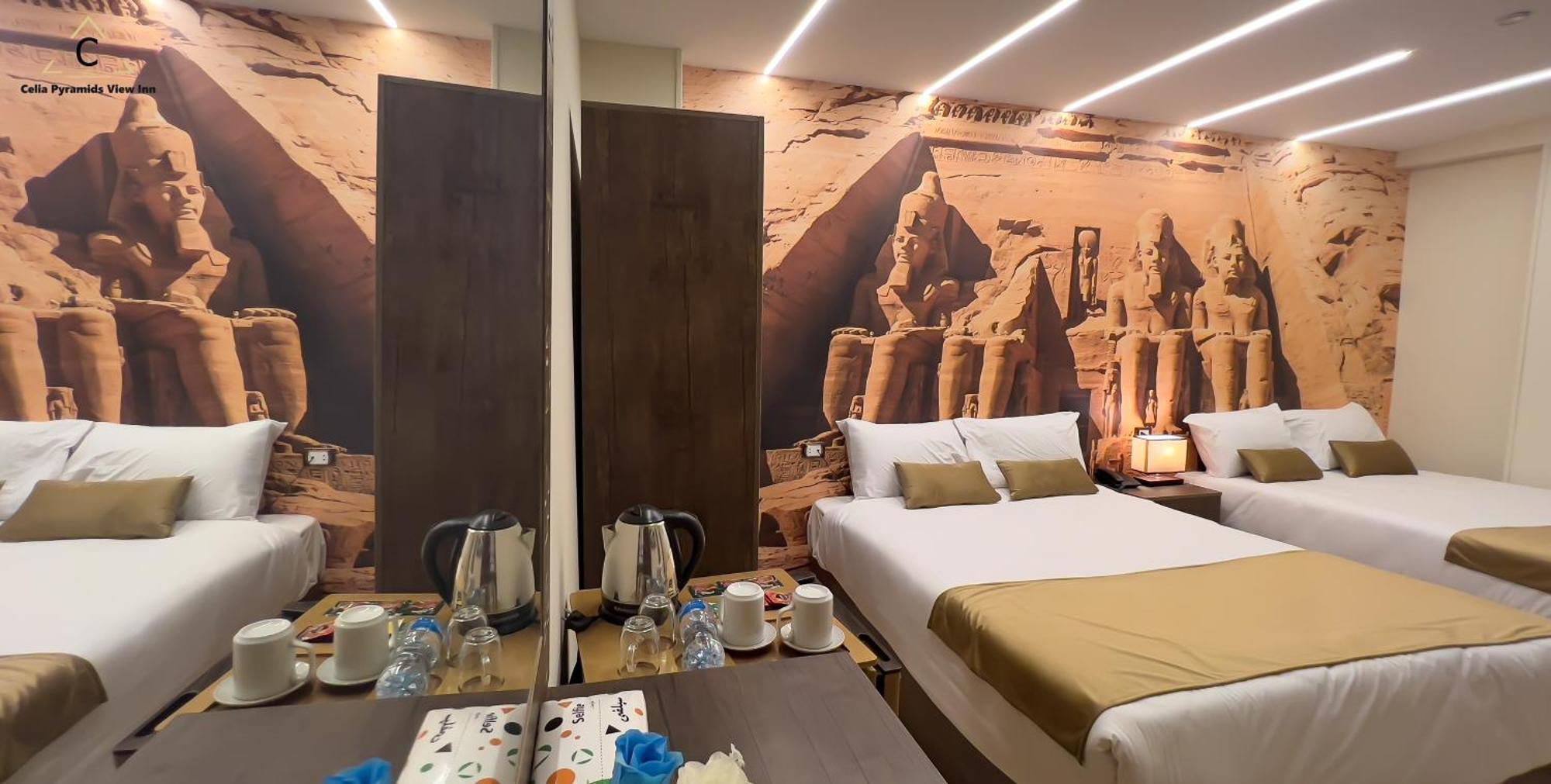 Celia Pyramids View Inn Nazlet el-Sîsi エクステリア 写真